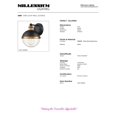 thumbnail image 5 of Millennium Lighting  Ellmira 1 Light Wall Sconce in Matte Black/ Aged Brass - 26, 5 of 5