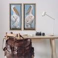 thumbnail image 3 of Stupell Industries Classic Pelicans Gazing Animals & Insects Painting Brown Floater Framed Canvas Art Print Wall Art, 14 x 31, Set of 2, 3 of 10