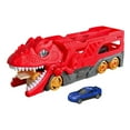 thumbnail image 3 of Camión de transporte de dinosaurios, juguete eléctrico con luz y sonido, dinosaurio novedoso rojo, 3 of 9