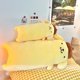 thumbnail image 4 of Peluches de Anime con pompón Purin para niña, almohada de peluche bonita de perro amarillo para dormir, cojín trasero para sofá, cama, regalos, 4 of 5