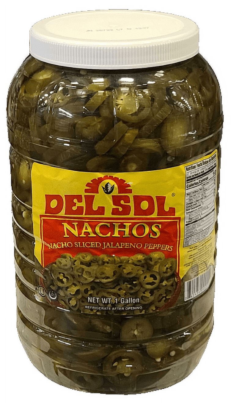 Del Sol Nacho Sliced Jalapeño Peppers - 1 Gal