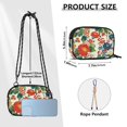 thumbnail image 4 of FORMRS Mini Crossbody Bag for Women Adjustable Rope Shoulder Casual Phone Purse, Colorful Flowers Pattern, 4 of 7