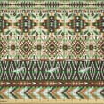 thumbnail image 2 of Ambesonne Tribal Fabric by the Yard Microfiber, Indigenous Art Borders, 3 Yards, Orange Brown Beige, 2 of 2