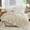 Beige-Queen, variant on Beige Queen 7-Piece Seersucker Shabby Chic Bed-in-a-Bag Comforter Set