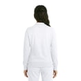 thumbnail image 3 of Natural Uniforms Women’s Zip-Front Warm-Up Jacket – 4-Way Stretch, Moisture-Wicking, Contemporary Fit–Medical Scrubs Jacket (White, Medium), 3 of 7
