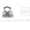 thumbnail image 2 of Boat Deck Stainless Steel 5/16" Square Pad Swivel Eye Rigging Lift Marine Grade, 2 of 8