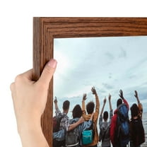 ArtToFrames 14x17 inch Walnut Picture Frame, Brown Wood Poster Frame (4105)