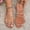 Silver, variant on Women's Strappy Flat Sandals Open Toe Ankle Strap Dressy Slides Summer Beach Cute Shoes Silver 9.5(43)