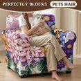 thumbnail image 4 of Bulopur Boho Floral 2Pcs Wingback Chair Slipcovers Premium Stretch Furniture Covers 2-Piece Cushion Covers Elastic Edge Durable Machine Washable for Living Room Bedroom Office Decor, 4 of 8