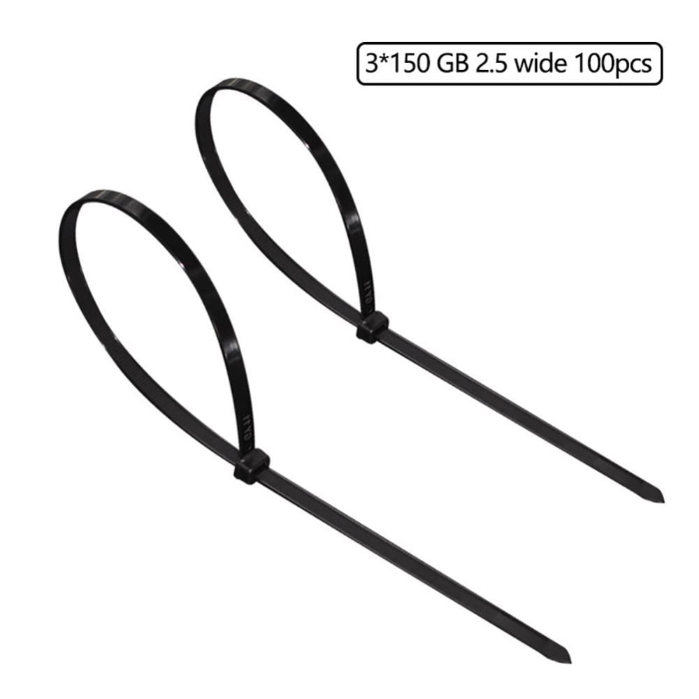 6" Zip Ties,Durable Adjustable Black Nylon Wire Ties Ultra Strong