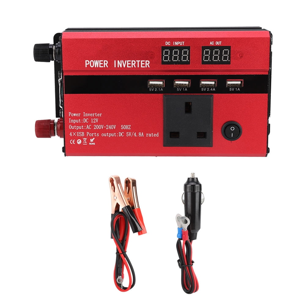 220V 600W USB LED Portable Inverter Solar Power Supply for Home - Converts 12V to 220V, Max 300W