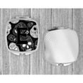 thumbnail image 4 of Letter E Day of the Dead Skulls Black Compact Mirror, 4 of 4