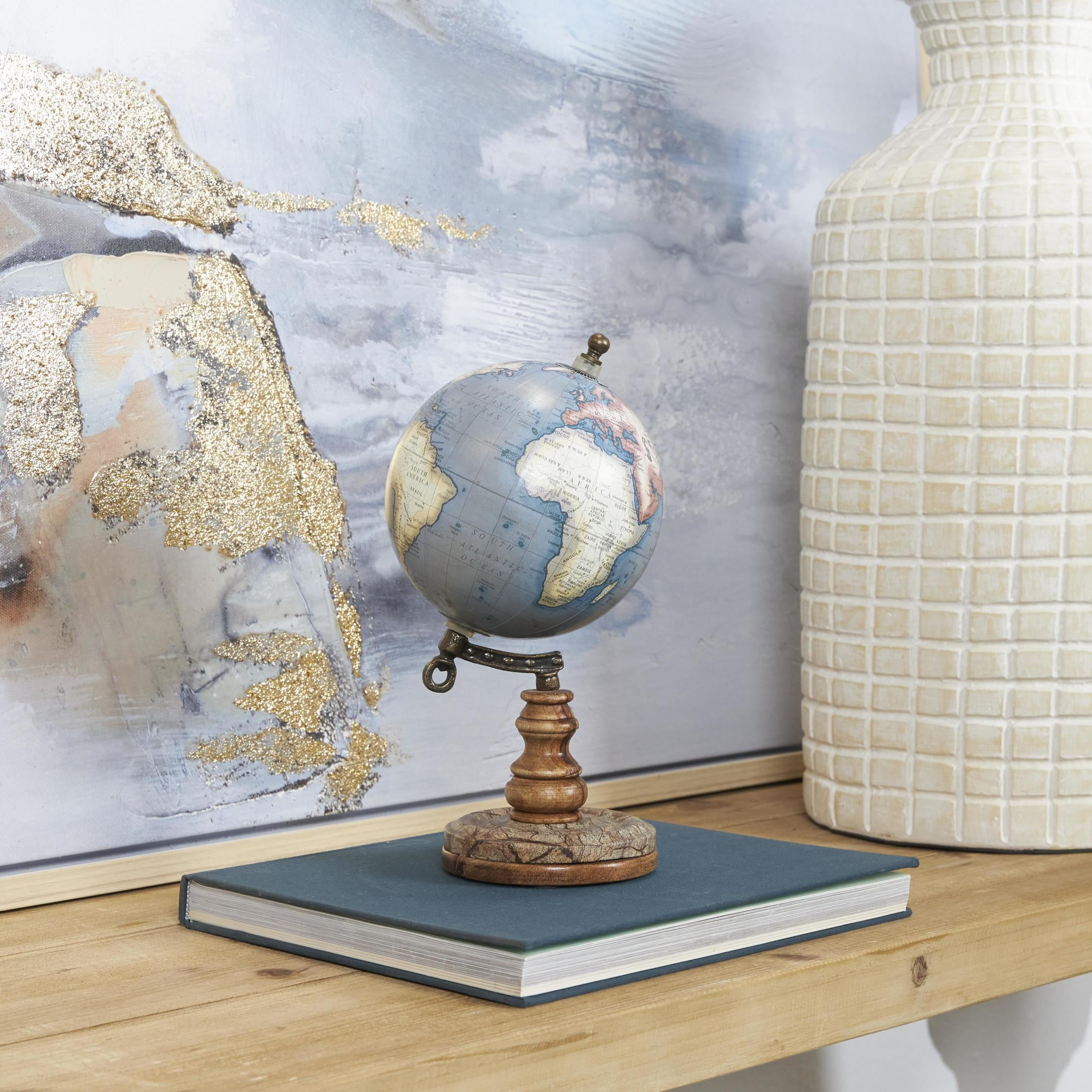 DecMode 5 Brown Globe Wood Base Traditional Style - Walmart.com