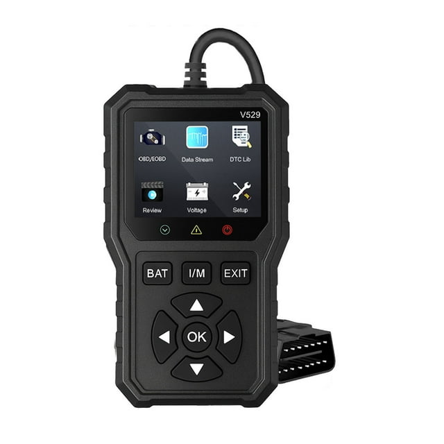 Comprobador de baterías, comprobador de carga de 12 V, escáner de baterías OBD2 V529 para un análisis preciso y rápido, compatible con vehículos