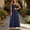 Navy, variant on Hulanddfd Women's Dress Summer Camisole Ruched Front-Tie Button Cinched Waist Solid A-Line Maxi Dress Blue Size L