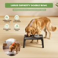 thumbnail image 5 of Stainless Steel Elevated Dog Bowls, Anti-Slip Raised Pet Feeder for Large Dogs, Adjustable Height Food And Water Bowls, 5 of 12