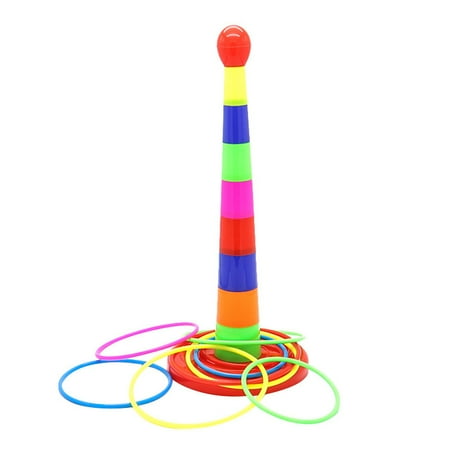 Colorful Sport Ring Toss Game Set for Kids Adults Indoors Outdoors ...