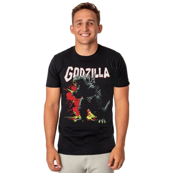 Godzilla T-Shirt Men's Giant Monster Destruction Adult Short Sleeve Tee