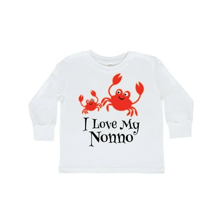 

Inktastic I Love My Nonno Gift Toddler Boy or Toddler Girl Long Sleeve T-Shirt