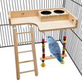 thumbnail image 1 of Columpio con forma de escalera de madera con forma de percha con forma de percha, estilo Kathson, 1 of 9