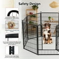 thumbnail image 4 of Jhsomdr Dog Playpen Outdoor, 16 Panels 40" Height Metal Dog Fence Puppy Playpen with Doors for Large/Medium/Small Dogs, Indoor Pet Fence Exercise Pen for RV, Camping, Yard, 4 of 9