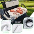 thumbnail image 5 of Golf Cart Seat Covers for 2 Seater,Lobster Coastal Microfiber Cart Seat Towel Blanket,Summer Beach Nautical Coral Shell Absorbent Breathable Non Slip Bench Seats Protector for Golf Course 51"x31", 5 of 9