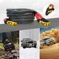 thumbnail image 2 of Tow Strap Heavy Duty With Loops, 30ft 30000lbs Kinetic Recovery Nylon Rope For OffRoad Truck Car Survival Gear And Equipment Emergency Accessories Portable Snatch Winch Strap, Gray Pulling Cable, 2 of 7