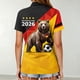 thumbnail image 4 of Women's Football Graphic T-Shirt, Women's Fashion Printed Short Sleeve Sports Top, Casual Athletic Workout Tee for Soccer Tournament 2026 Hot Pink Size: L, 4 of 5