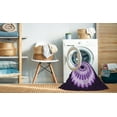 thumbnail image 2 of Ahgly Company Machine Washable Indoor Square Transitional Purple Iris Purple Area Rugs, 5' Square, 2 of 7
