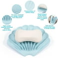 thumbnail image 3 of Self Draining Soap Dishes,3 Pcs Silicone Soap Saver, Waterfall Drainer Soap Holder for Bathroom, Extend Soap Life, Keep Soap Bars Dry Clean & Easy Cleaning, 3 of 7