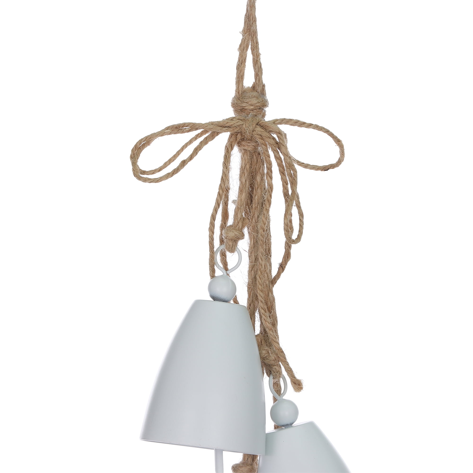 Holiday Time PL18in Metal White Bells Ornament Home Decor