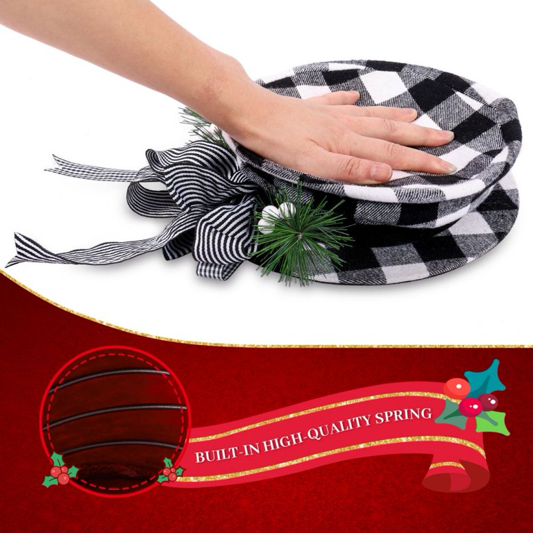 The Holiday Aisle® Christmas Retractable Bow Tree Top Hat