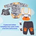 thumbnail image 4 of Ropa para mu?ecas, Juego de Ropa para mu?ecas de Dibujos Animados Lisos y Plegables Brillantes, patrón de Oso de Costura ordenado, hogar para ni?os(Bear Doll Clothes) Unbranded 1911190041011, 4 of 7