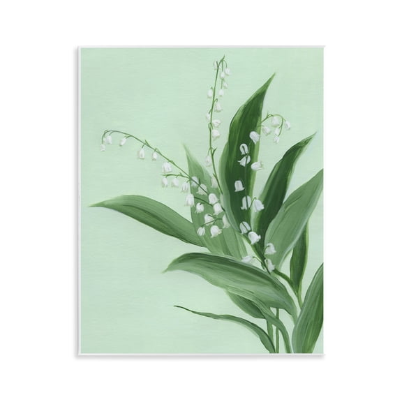 Stupell Industries Gentle Lily of Valley Wall Plaque Art, design by Grace Popp