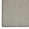 thumbnail image 3 of Nourison Courtyard Indoor/Outdoor Ivory Charcoal 5' x 7' Area Rug, (5x7), 3 of 12