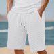 thumbnail image 2 of Pantalones Elásticos de la Cintura de los Hombres de Color Sólido Moda Casual con Bolsillos Encaje de la Cintura Pantalones Cortos, Pantalones Cómodos para Diarios, 2 of 7