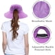 thumbnail image 4 of Sombrero de sol con cola de caballo para mujer, protección UV, plegable, de malla, ala ancha, para pesca en la playa$Sombreros de sol con ala ancha con protección UV para mujer, gorra con, 4 of 7