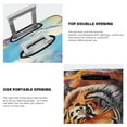 thumbnail image 3 of Fuzoiu Colorful Plant Tiger Print Suitcase Cover,Washable Luggage Covers for Suitcase,Elastic Luggage Protector Cover,Scratch Resistant Travel Suitcase Covers-Medium, 3 of 7