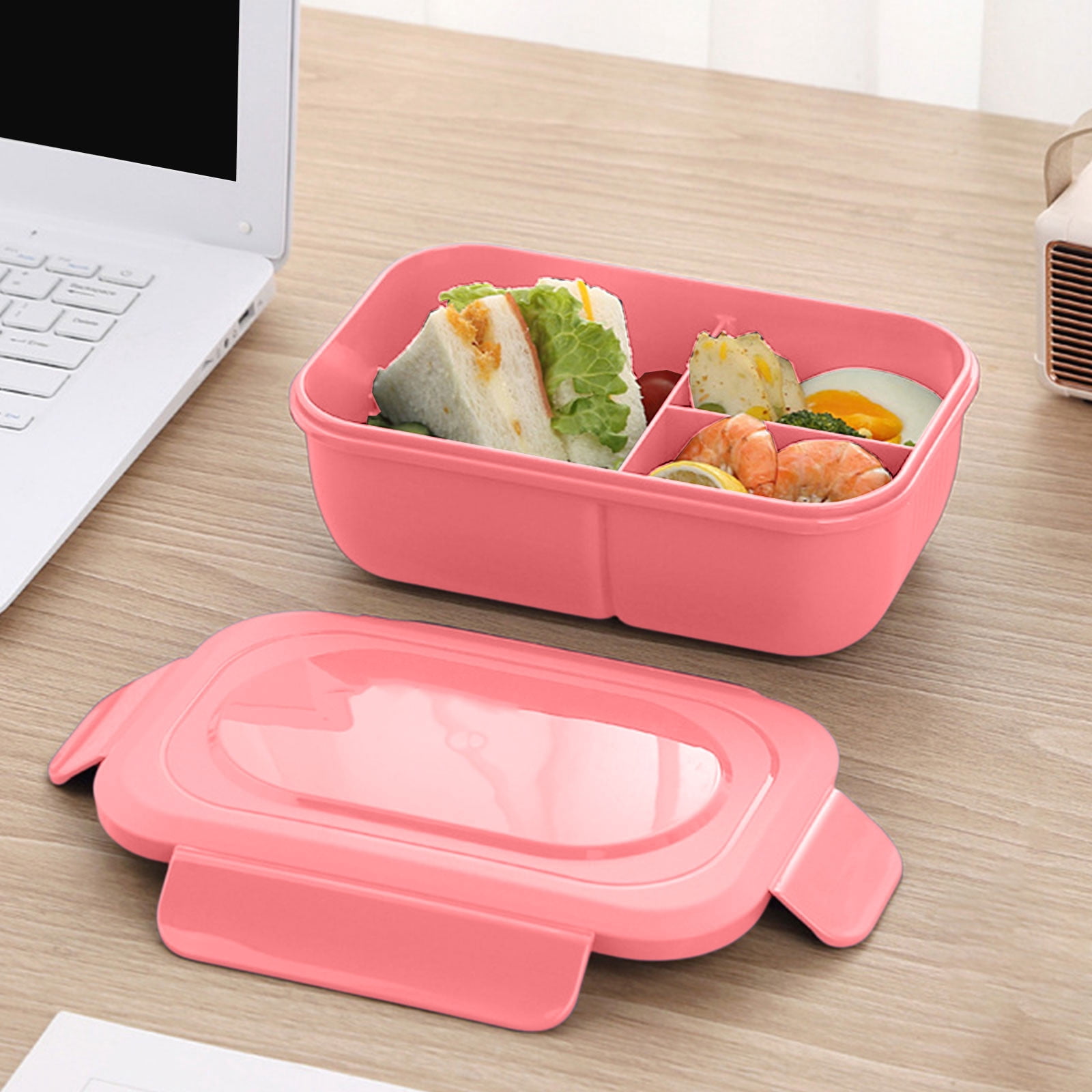 Specollect Clearance 5Pcs Bento Box Adult Lunch Box - Leakpoof 3-Compartment Containers for Adults and Teens, Ideal for On-the-Go Balanced Eating