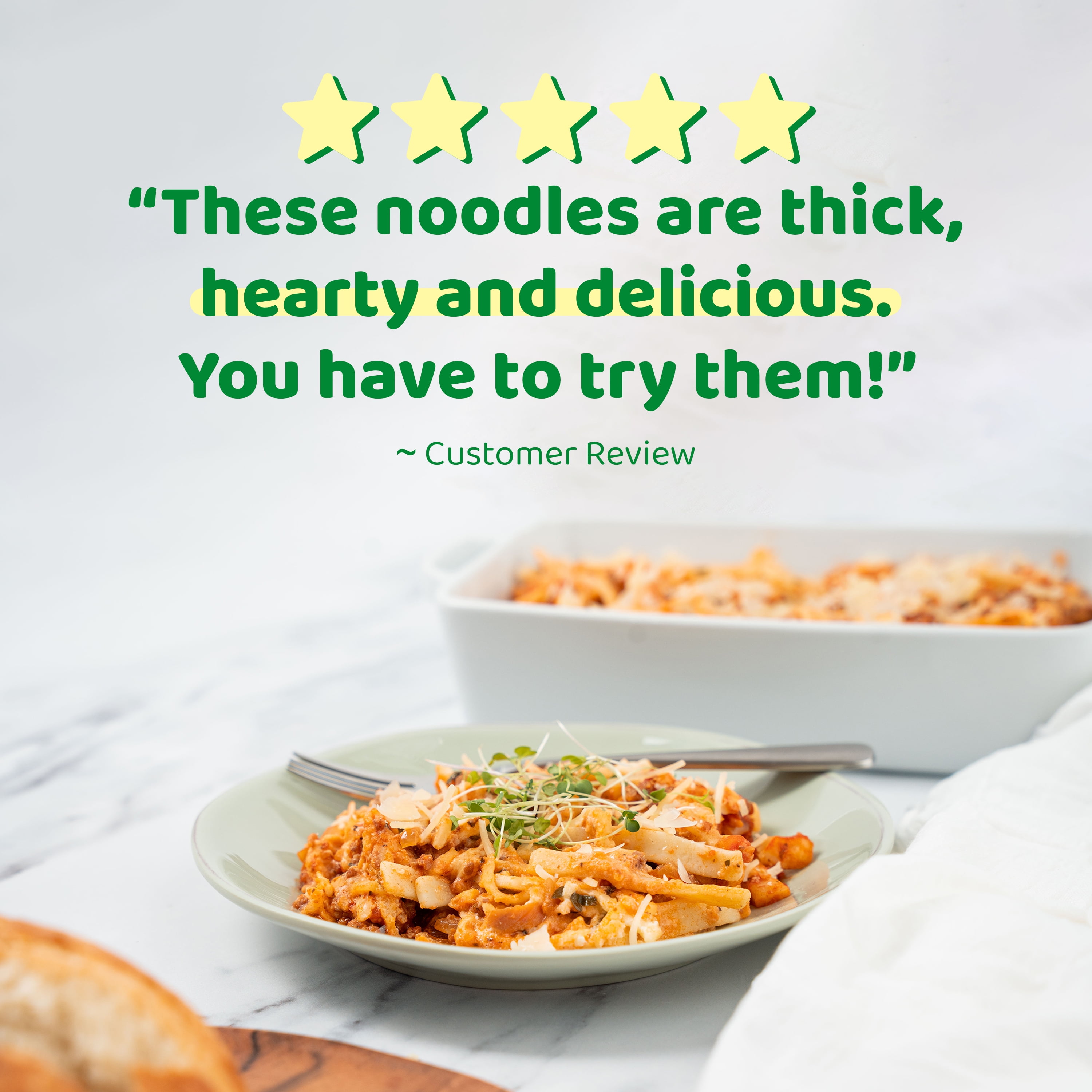 Reames Homestyle Egg Noodles, 12 oz Bag (Frozen)