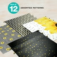 thumbnail image 2 of Global Printed Products Sunflower Prints Letter Hanging File Folders, Yellow, 12 Pack, 2 of 5