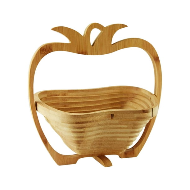 Xihbxyly Cesta con Forma de Fruta, Diseño Plegable con Asa, Solución de Almacenamiento Que Ahorra Espacio, Versátil para Frutas, Verduras y Pan, Fácil de Usar, Ideal para Viajes En Casa y En Autocara
