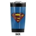 thumbnail image 2 of Superman Charcoal Shield Stainless Steel Tumbler 20 oz Coffee Travel Mug/Cup, Vacuum Insulated & Double Wall with Leakproof Sliding Lid | Great for Hot Drinks and Cold Beverages, 2 of 7
