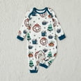 PatPat Christmas Pajamas Family Matching Donut and Tree Allover Print