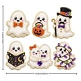 thumbnail image 3 of 6 Pcs DIY Halloween Pearl Diamond Art Painting Fridge Magnet,Pearl Art Magnetic Sticker Craft Kit for Adults & Beginners, Refrigerator Whiteboard Kitchen Home Decor & Spooky Gift,F, 3 of 8