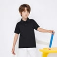 thumbnail image 6 of GERsome 2 Pack Unisex Kids Short Sleeve Summer Tops Button-Down Collar Shirt School Uniform Solid Color Shirts for Boys Girls, 1-13 Years, 6 of 9