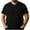 Black, variant on Men's Solid Color V-Neck Short Sleeve T-Shirt, Casual Big & Tall Blouse Top
