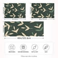 thumbnail image 2 of Yayeee Pillowcase Standard Size Set of 2 Satin Wrinkle Resistant Pillow Case, Green Leaves, 2 of 7