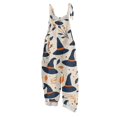 thumbnail image 2 of Halloween Jumpsuits for Women Spaghetti Strap Overalls Floral Print Loose Sleeveless Linen Romper, 2 of 7