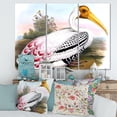 thumbnail image 2 of Vintage Countryside White Birds 28 in x 36 in Painting Canvas Art Print, by Designart, 2 of 3